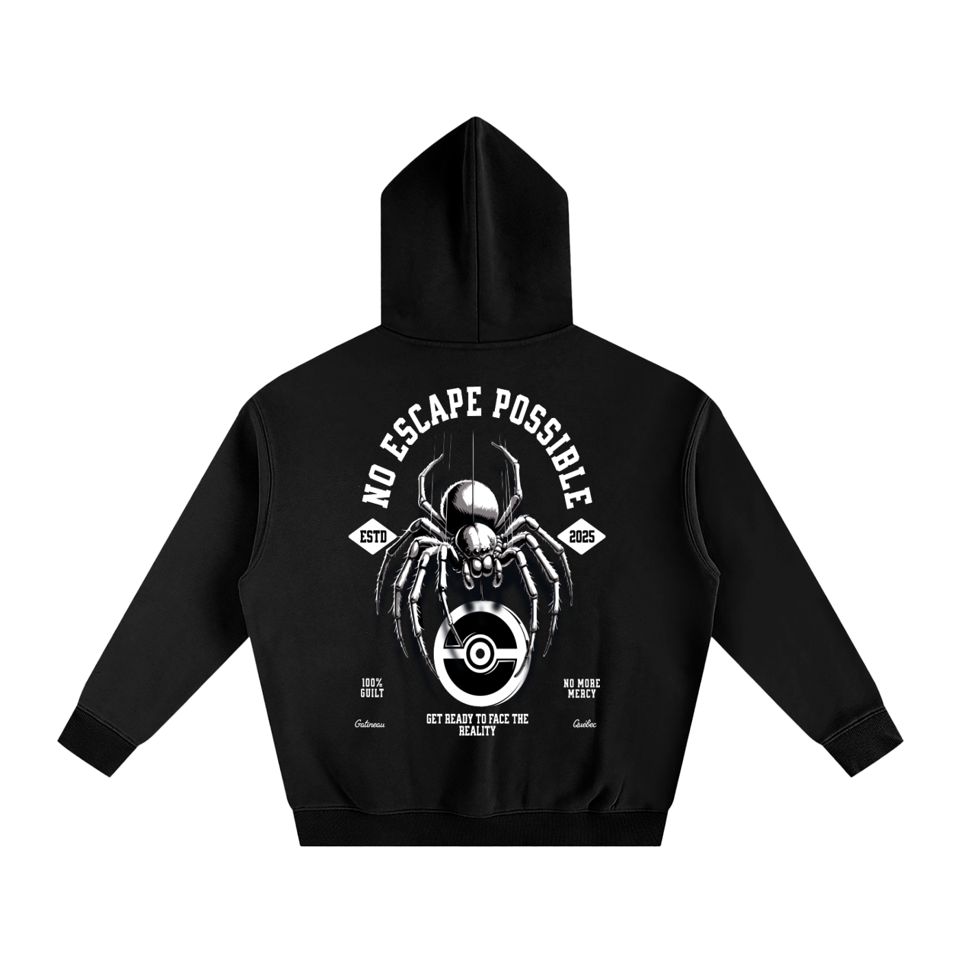 Oversize Fleeced Hoodie No escape possible ODMPOD