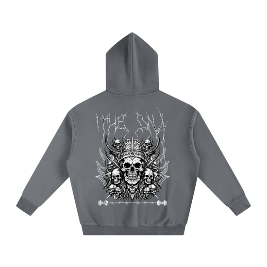 Oversize Fleeced Hoodie SKELETON ODMPOD