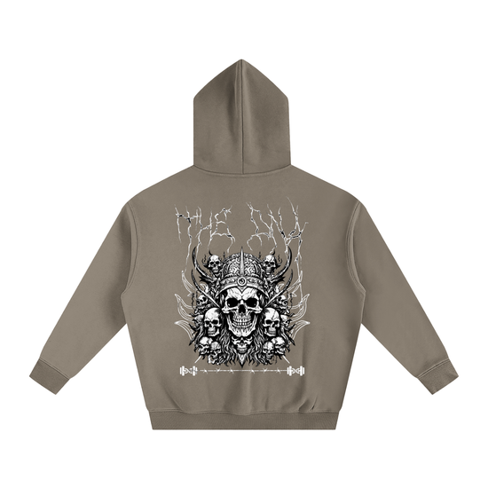 Oversize Fleeced Hoodie SKELETON ODMPOD