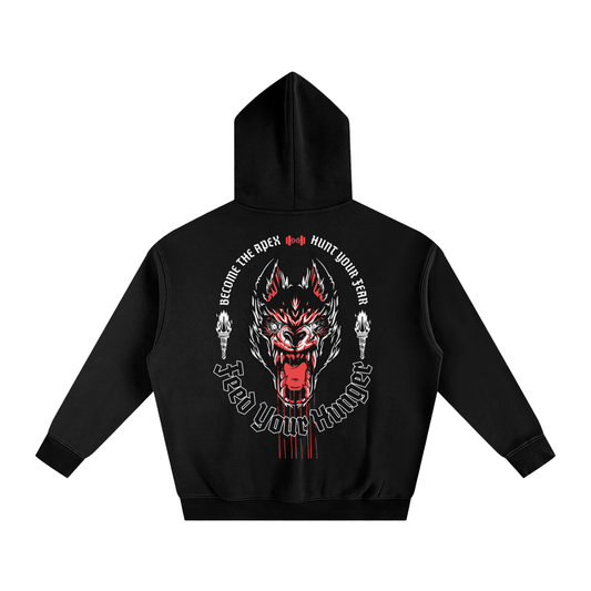 Oversize Fleeced Hoodie FEED YOUR DEMON DARK ODMPOD