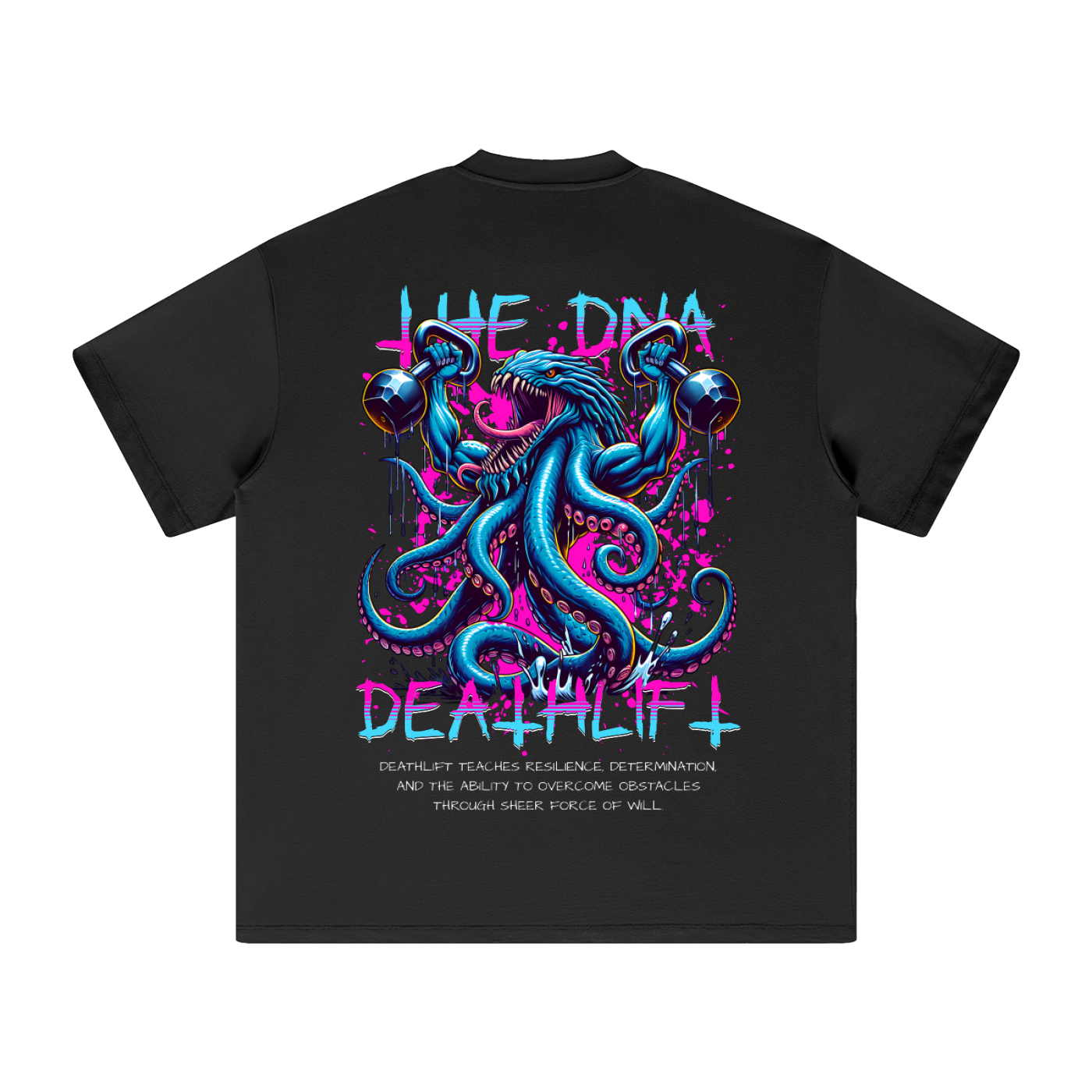 Heavyweight Earth Tone T-Shirt DEATHLIFT DARK ODMPOD