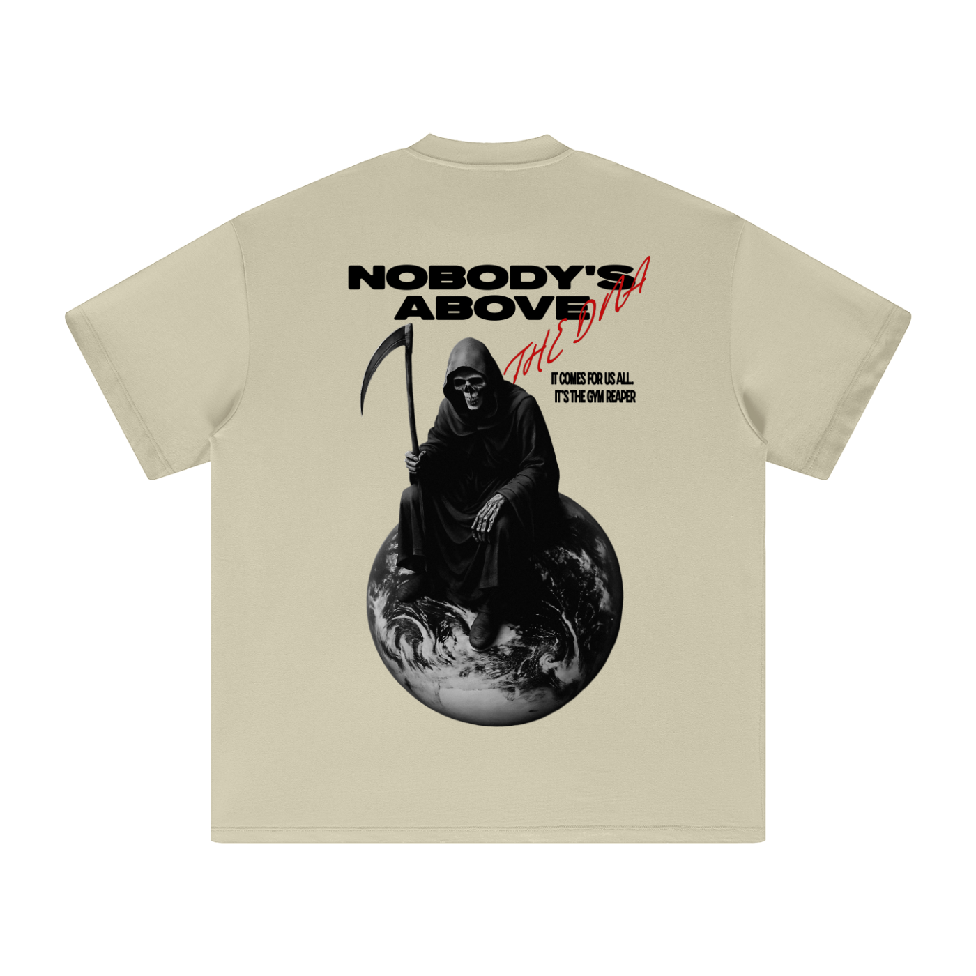 Heavyweight Earth Tone T-Shirt NOBODY'S ABOVE DNA LIGHT ODMPOD