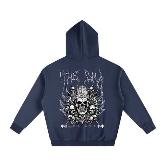 Oversize Fleeced Hoodie SKELETON ODMPOD