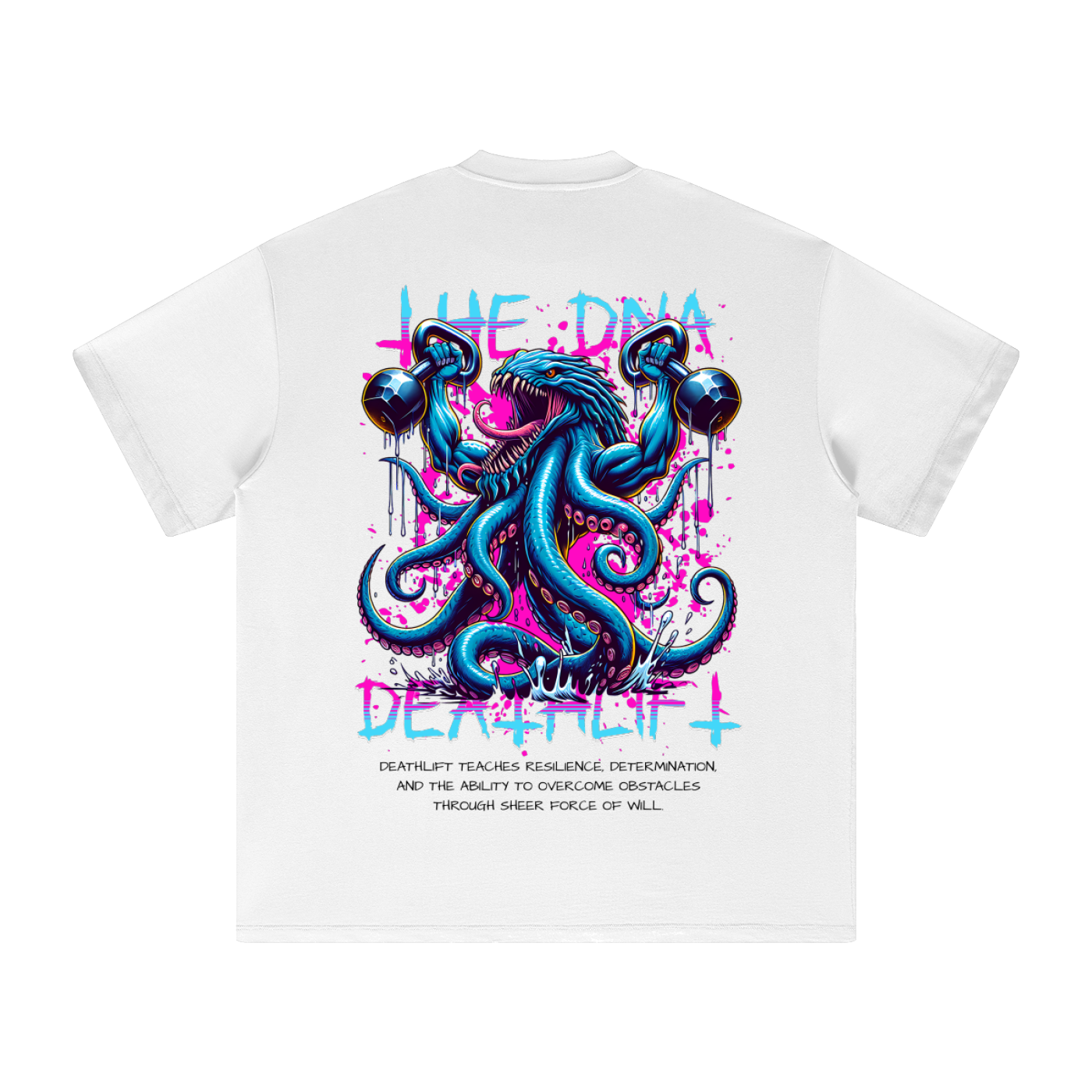 Heavyweight Earth Tone T-Shirt DEATHLIFT LIGHT ODMPOD