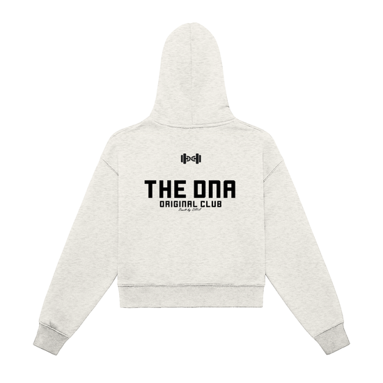 Fleeced Zip-Up Cropped Hoodie Light Colors ODMPOD