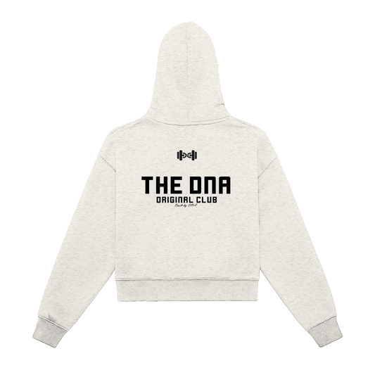 Fleeced Zip-Up Cropped Hoodie Light Colors ODMPOD