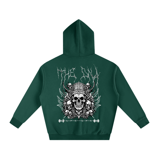 Oversize Fleeced Hoodie SKELETON ODMPOD